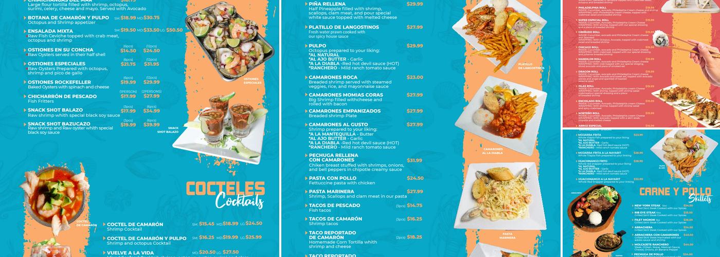Las Islas Berwyn Menu