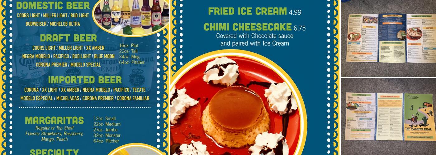 El Camino Real Fishers IN Menu