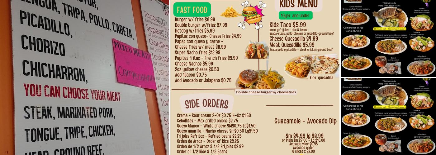 El Taco Jalisco Menu