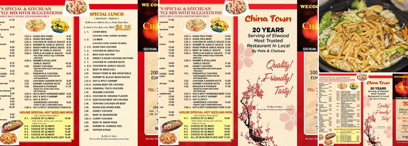 China Town Menu