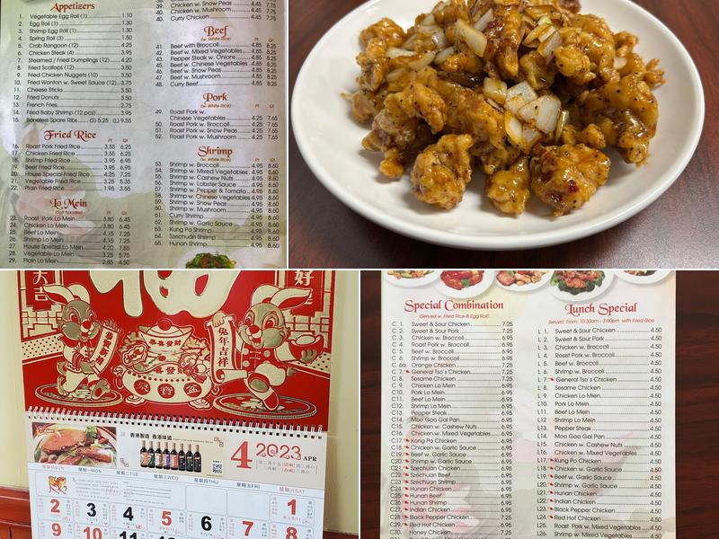 King Chef Menu