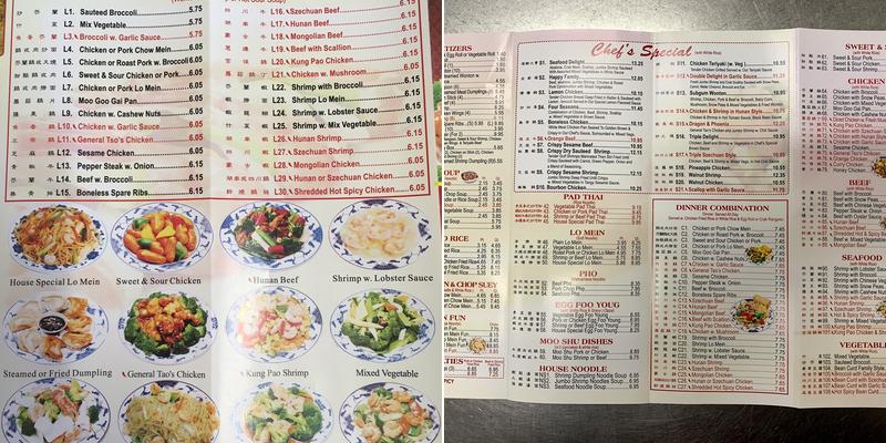 Great Taste Chinese Restaurant Menu
