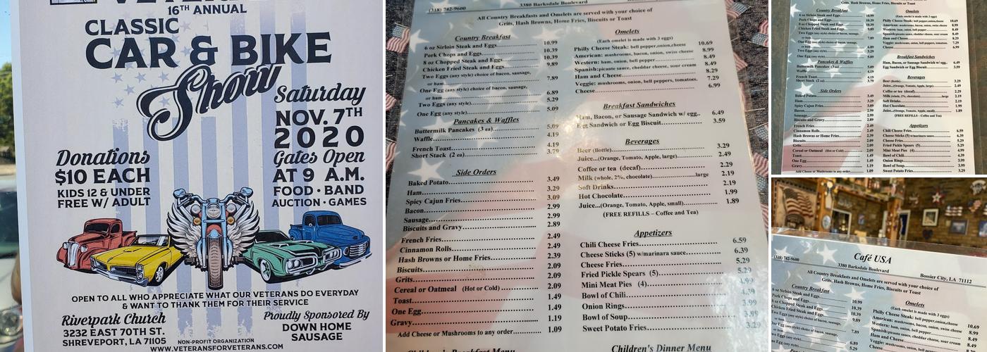 Cafe USA Menu