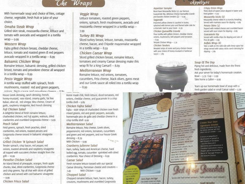 Skyview Restaurant Menu