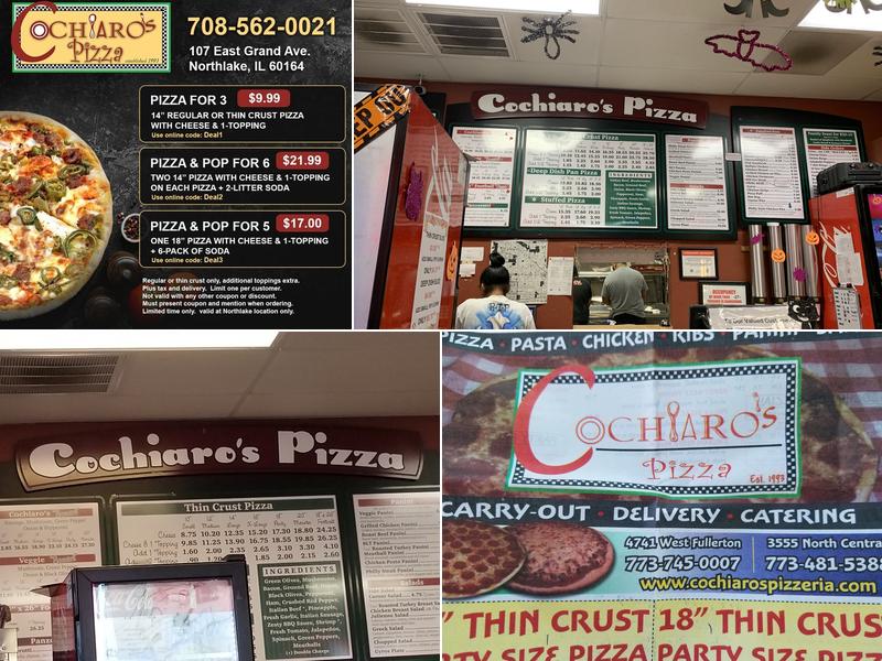 Cochiaros Pizza Menu