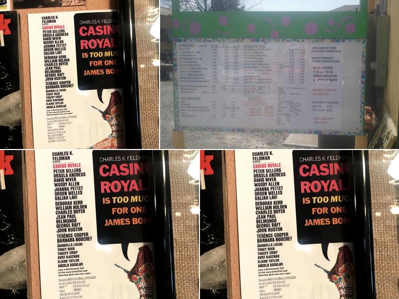 Grumpy's Coffee Menu