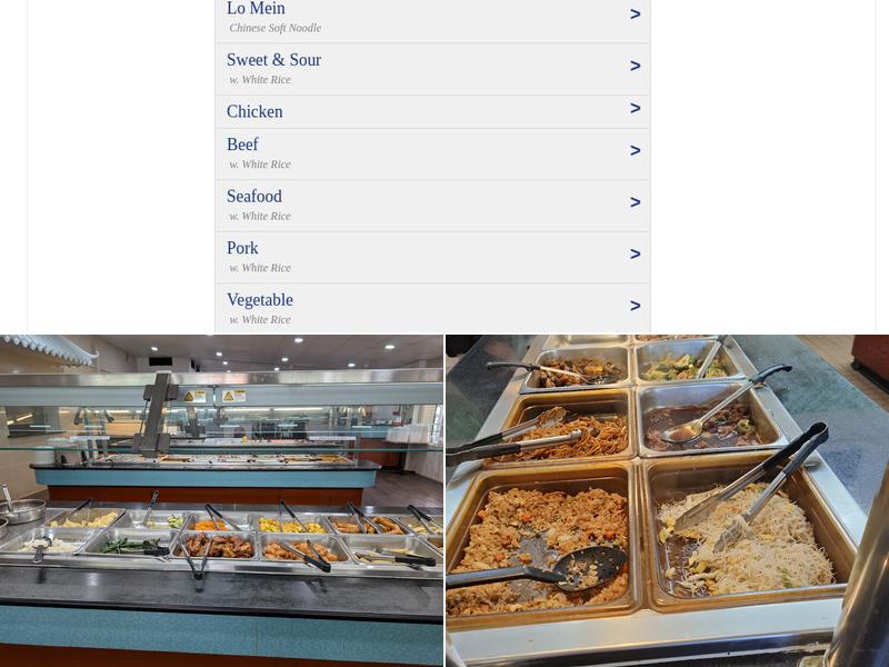 New China Buffet & Grill Menu