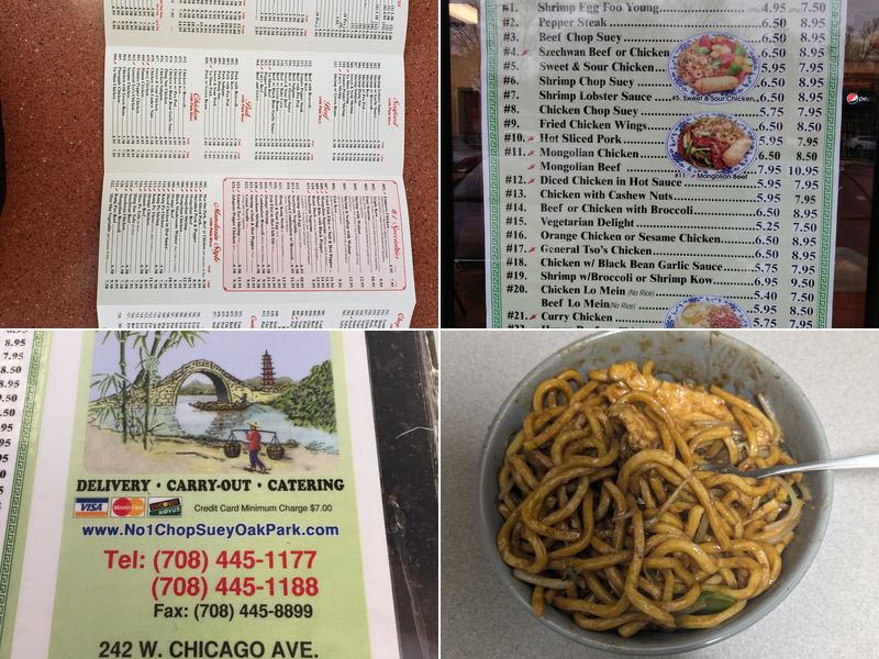 Number One Chop Suey Menu