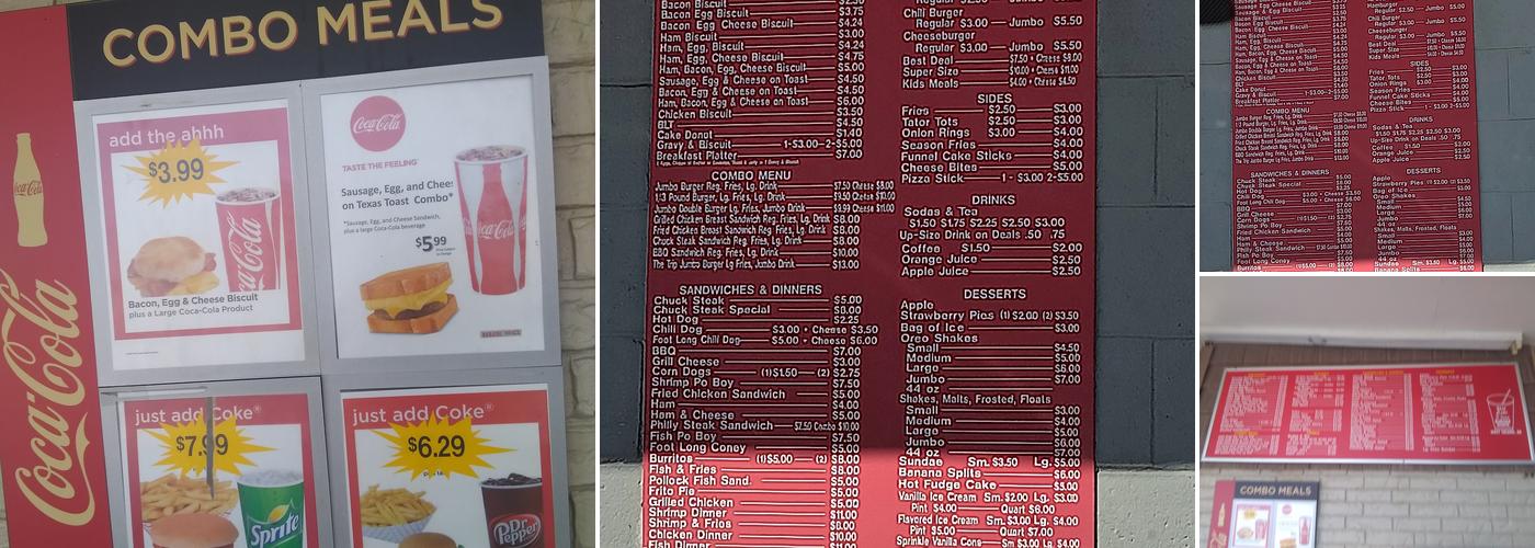 Burger Shack Menu