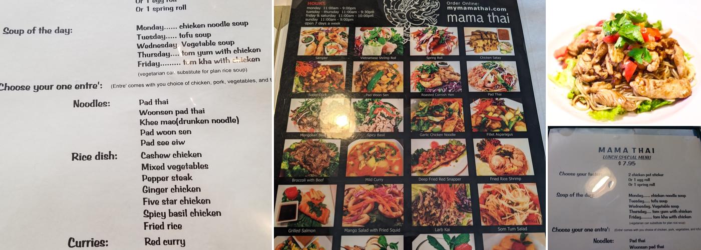 Mama Thai Menu