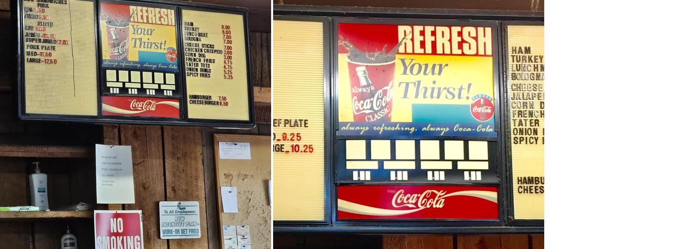 Cypress Corner Bar-B-Q Menu