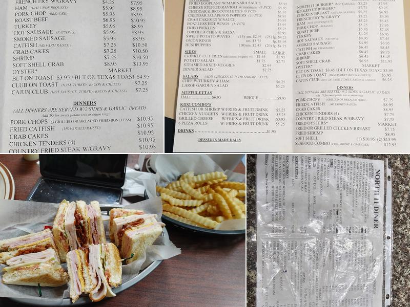 North 11 Diner Menu