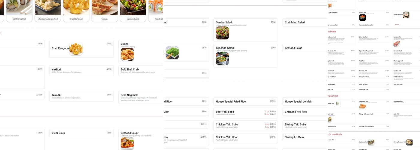 Tokyo Sushi & Grill Menu