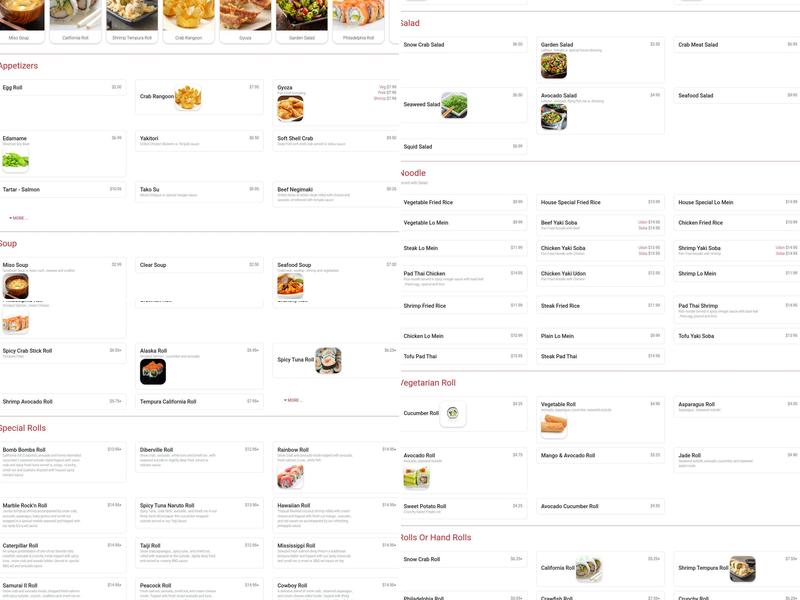 Tokyo Sushi & Grill Menu