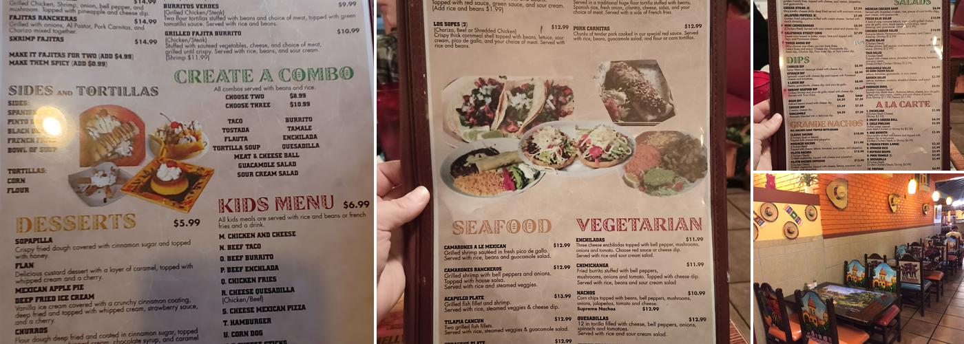 El Mariachi Menu