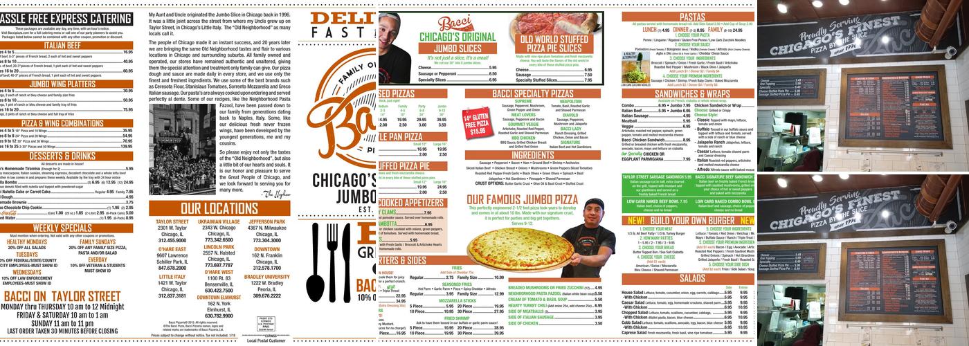 Bacci of Elmhurst Menu