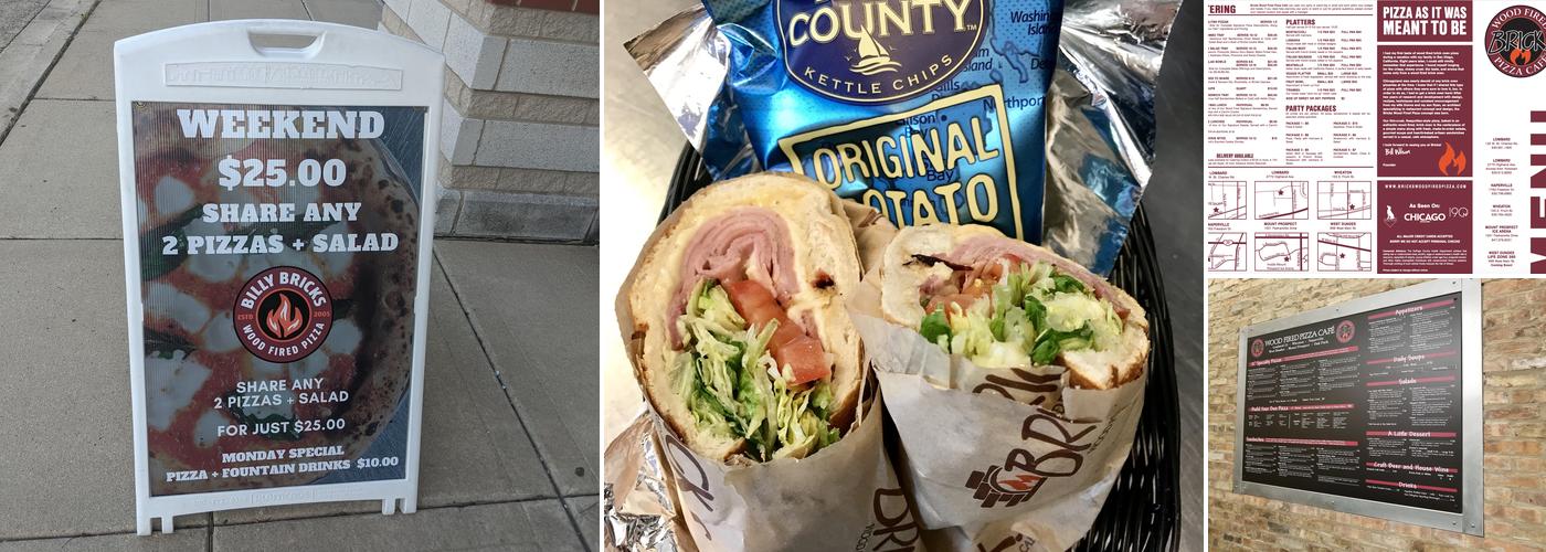 Bricks Wood Fired Pizza - Yorktown Lombard Menu