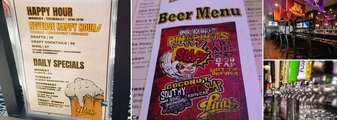 Pints Menu