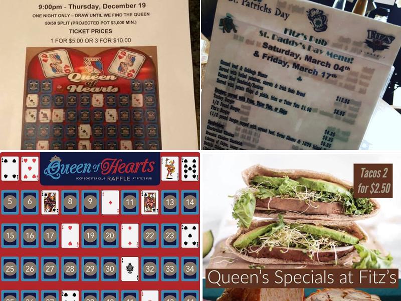 Fitz's Pub Menu