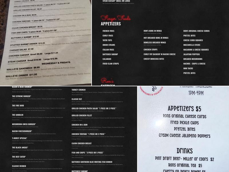 Ron's Place Menu