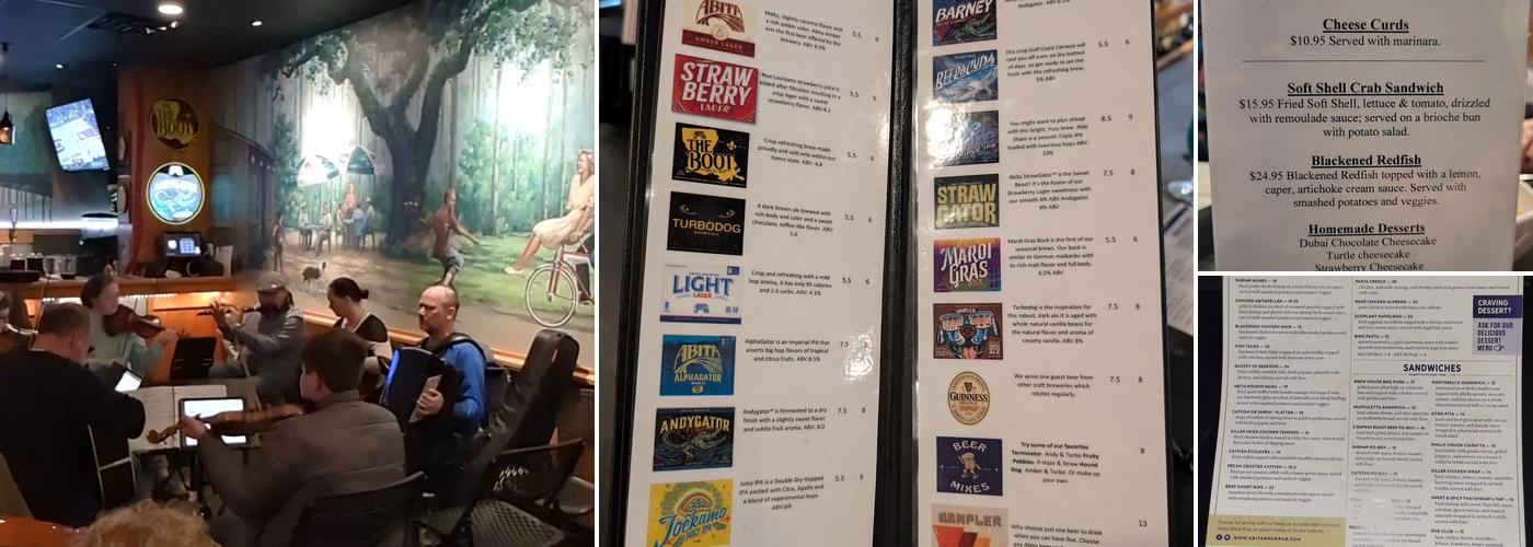 Abita Brew Pub Menu