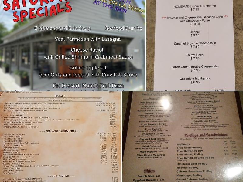 DiCristina's Italian and Seafood Restaurant Menu
