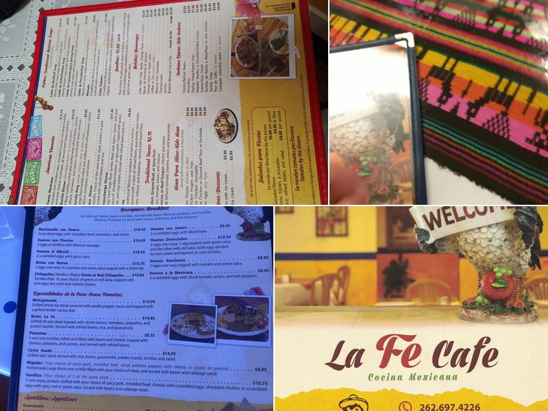 La Fe Cafe Menu