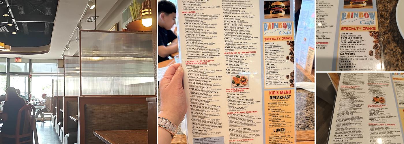 Rainbow Cafe Menu