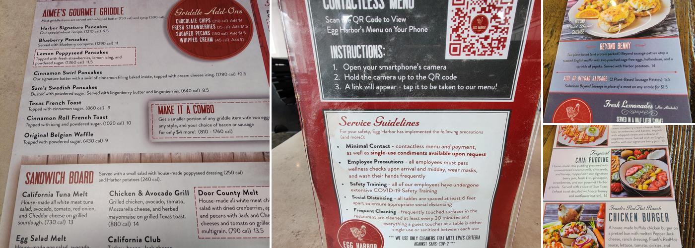 Egg Harbor Cafe Menu