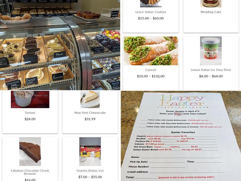 Lezza Spumoni & Desserts Inc. Menu