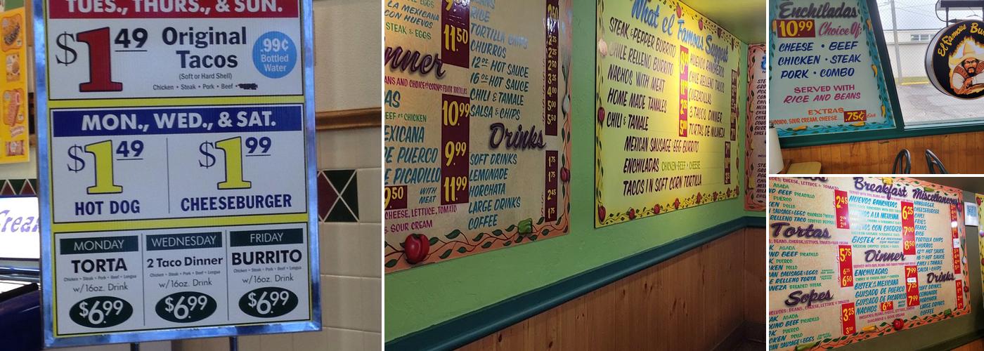 El Famous Burrito (Elmhurst) Menu