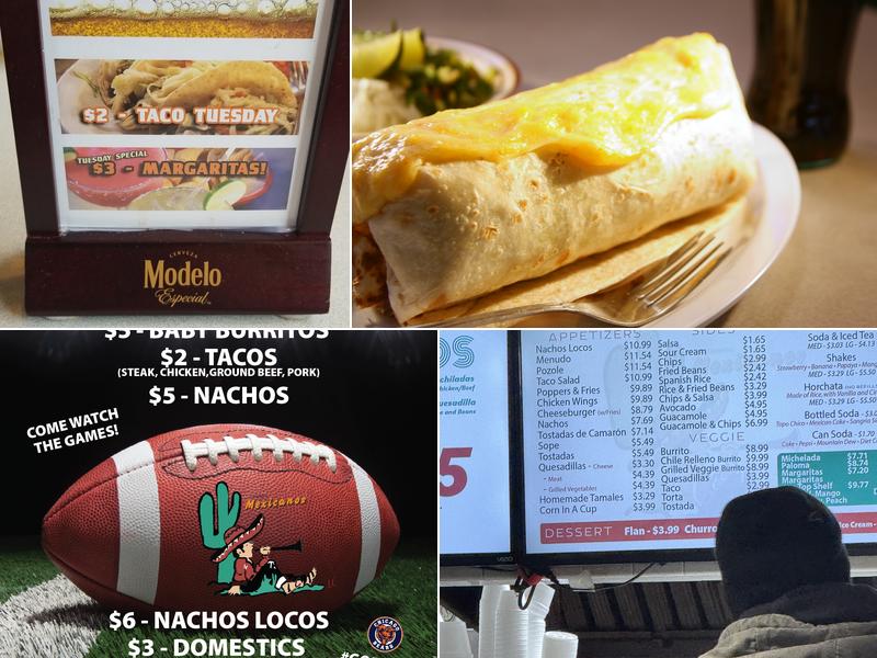 Los Burritos Mexicanos Menu