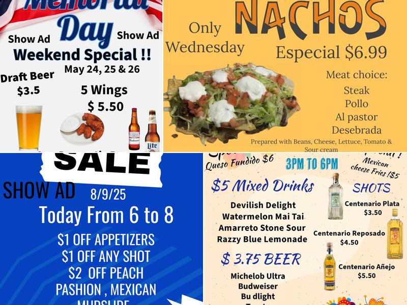 Mariscos El Amigo 3 Menu