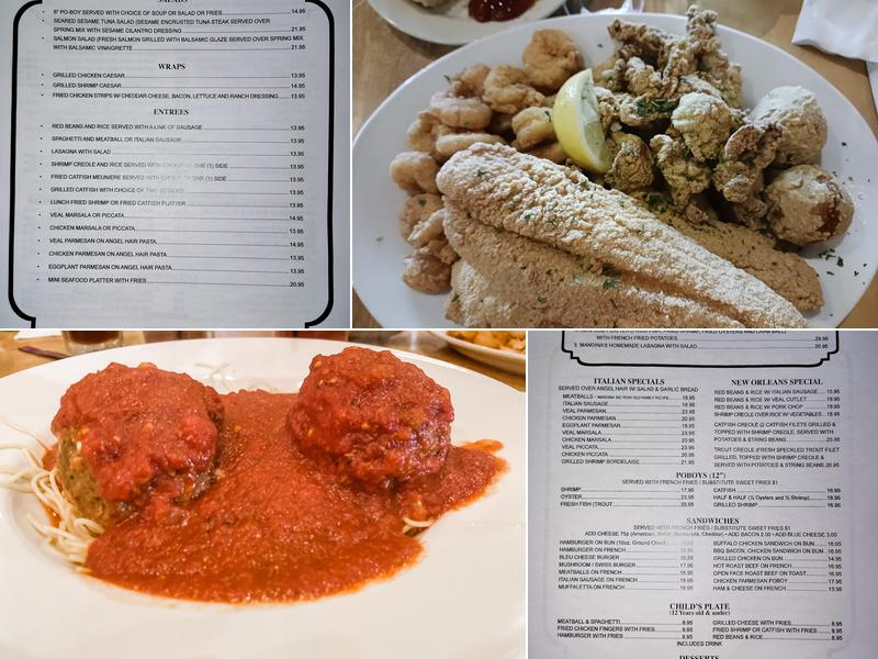 Mandina's Restaurant Menu