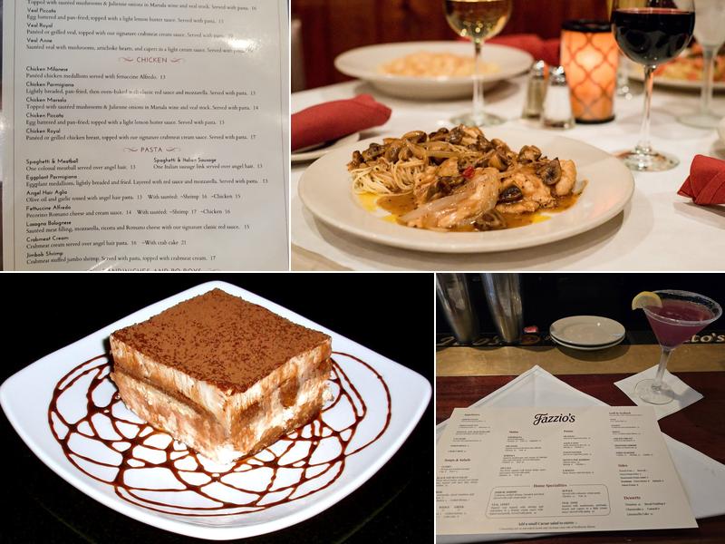 Fazzio's Restaurant Menu