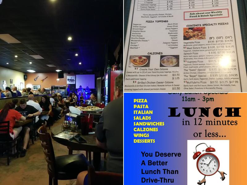 Coscino's Italian Grill Menu