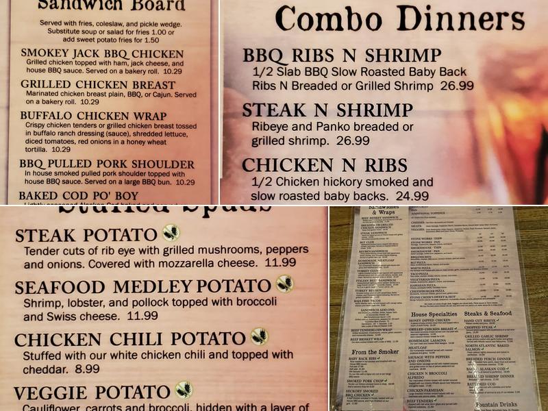 Stone Creek Grill Menu
