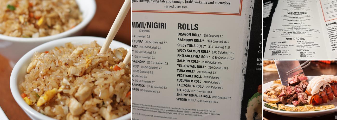 Benihana Menu