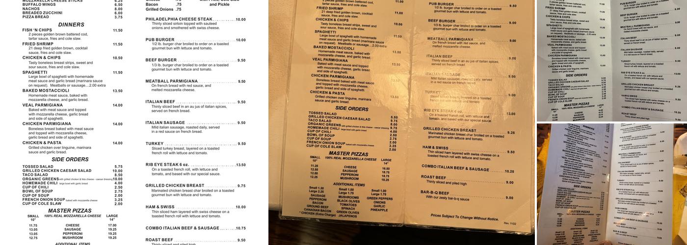 Barnaby's of Northbrook Menu