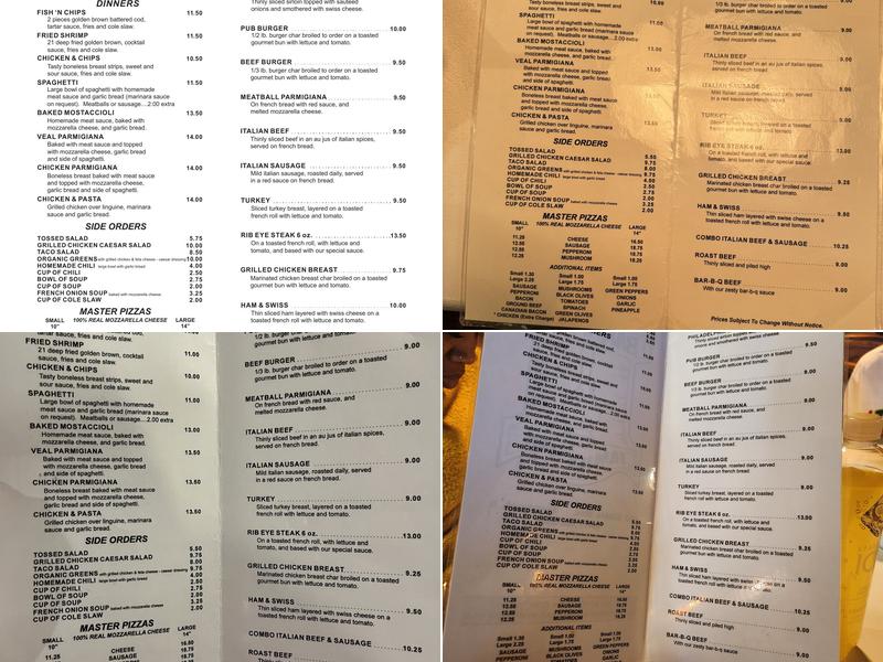 Barnaby's of Northbrook Menu