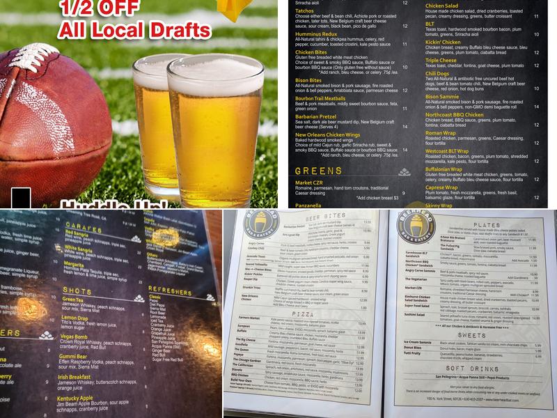 Beerhead Bar & Eatery Menu