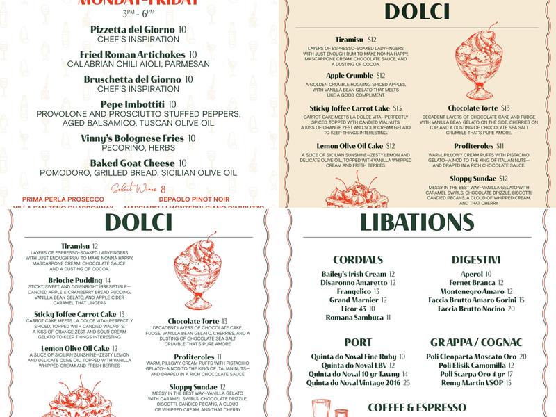 Francesca's Amici Menu