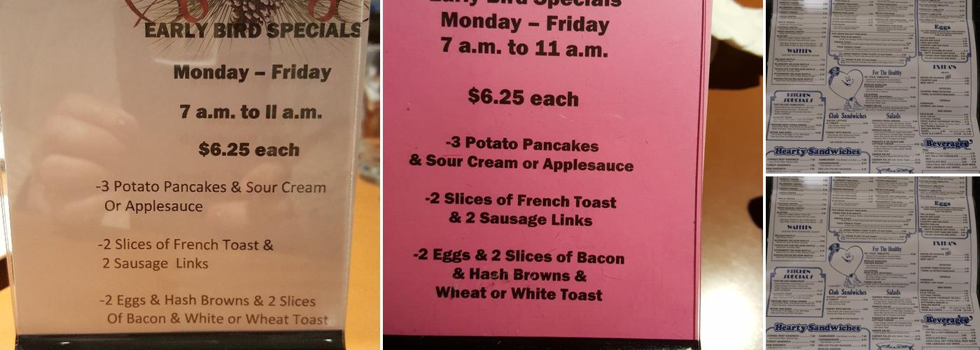 Our Kitchen Restaurant Menu