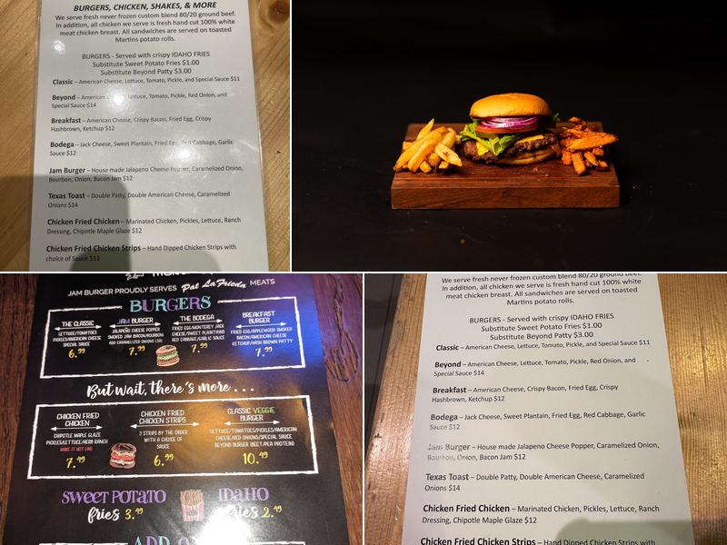 JAM Burger Menu