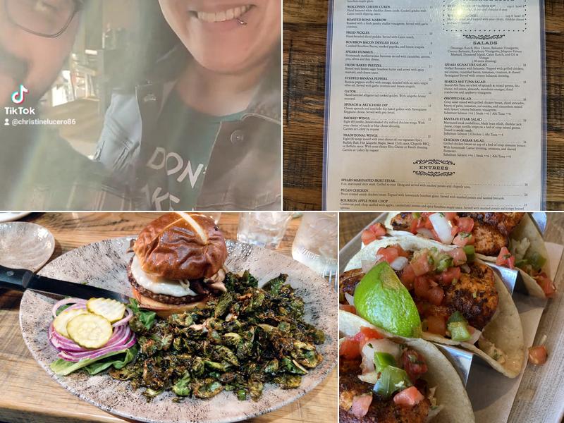 Spears Bourbon Burgers Beer Menu