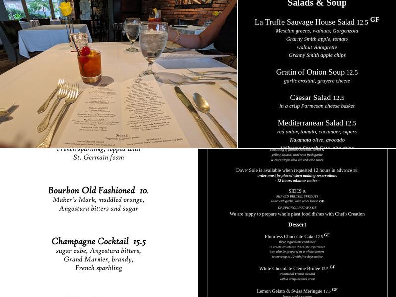 La Truffe Sauvage Menu