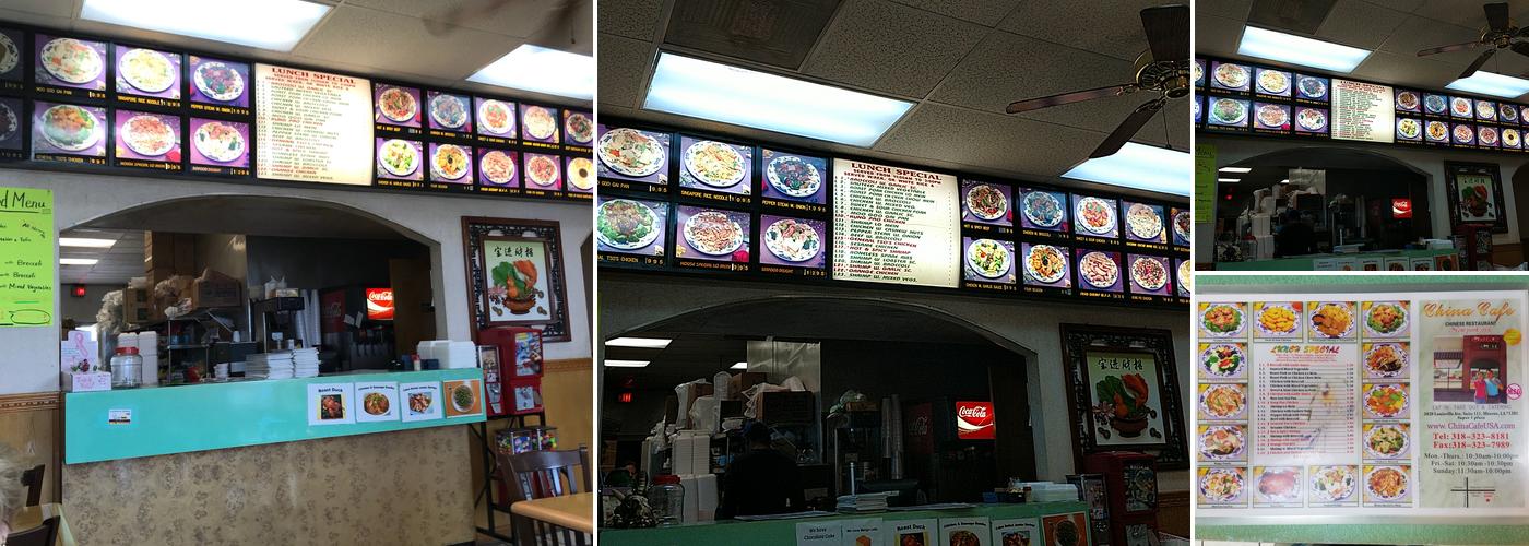China Cafe Menu