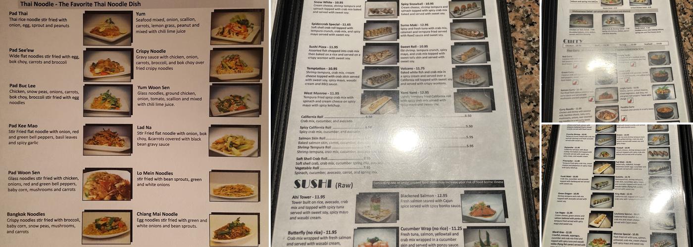 Cafe RawZ of West Monroe Menu