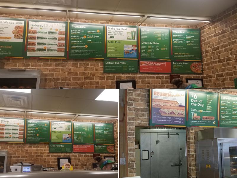 Subway Menu