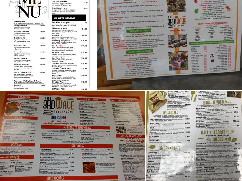 The 3rd Wave Cafe Menu